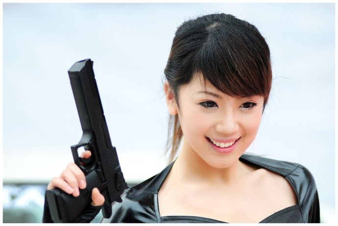 超靓性感持枪美女